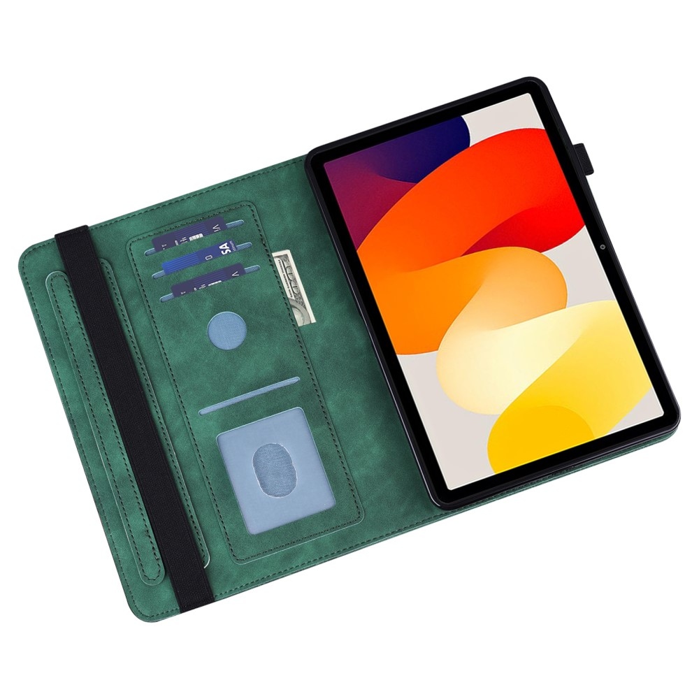 Flower zavírací pouzdro na Xiaomi Redmi Pad SE - zelené