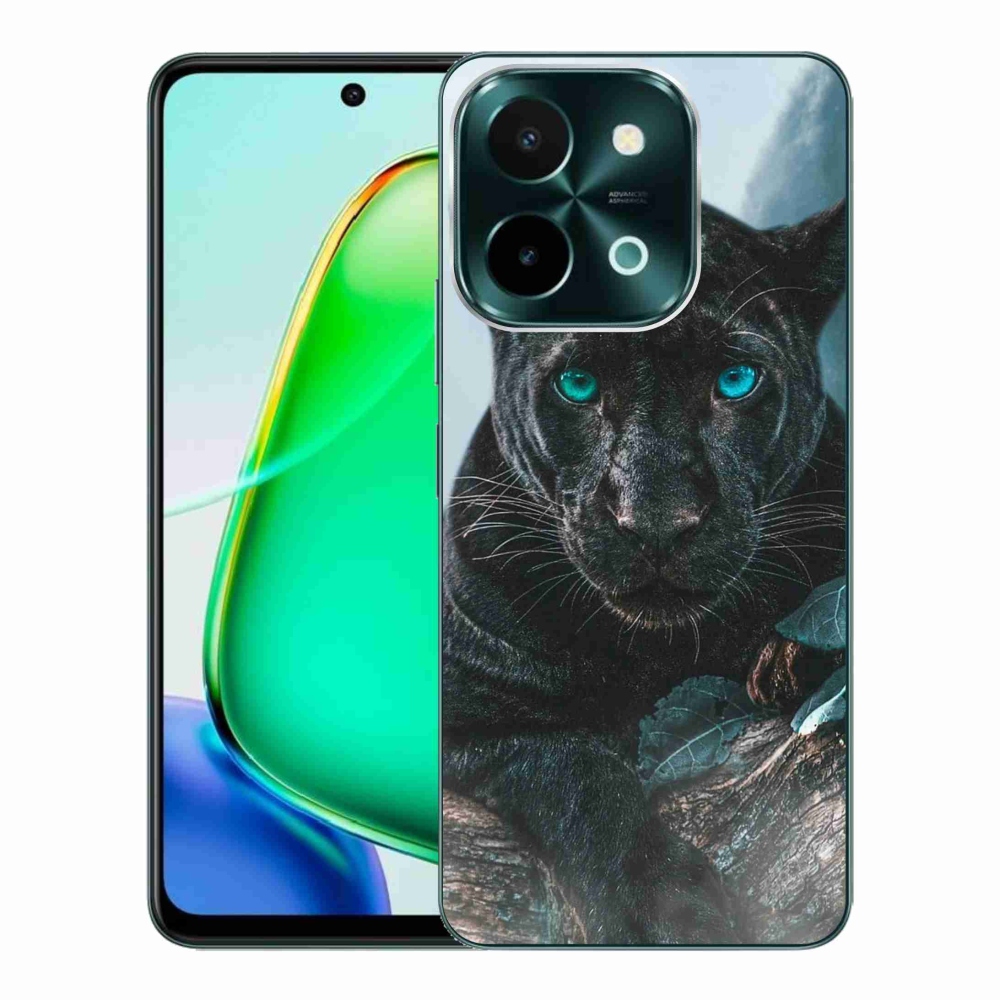 Gelový kryt mmCase na Vivo Y28 - černý panter