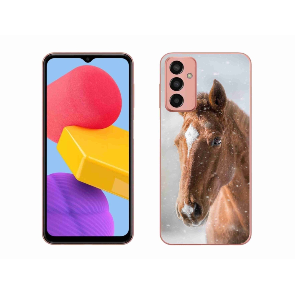 Gelový kryt mmCase na Samsung Galaxy M13 - hnědý kůň 2