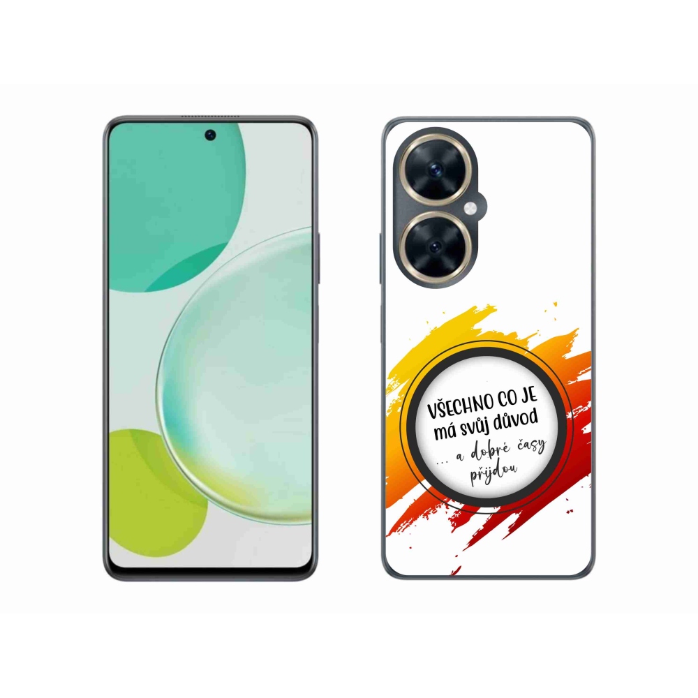 Gelový kryt mmCase na Huawei Nova 11i - citát 3 bílé pozadí