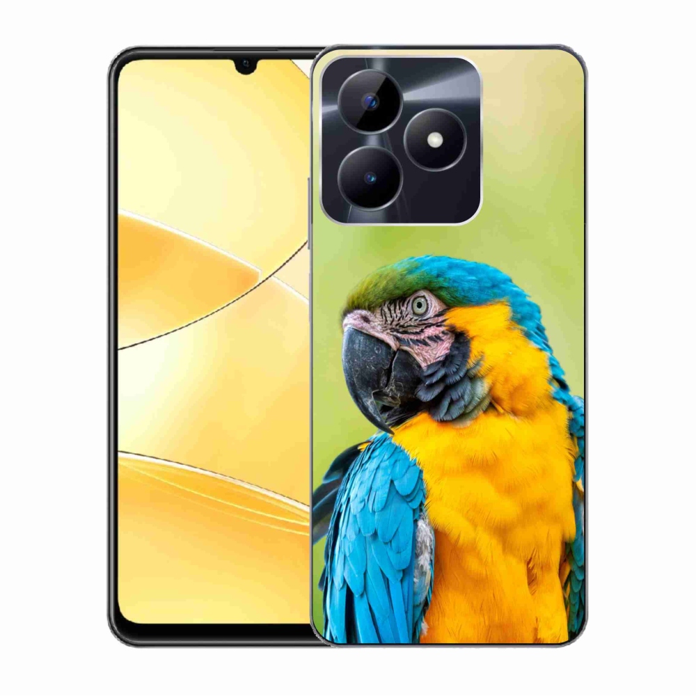 Gelový obal mmCase na Realme C51/C53 - papoušek ara 2