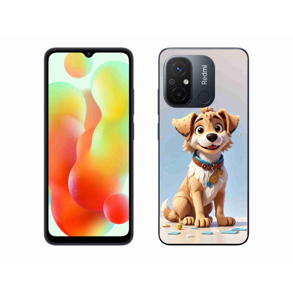 Gelový kryt mmCase na Xiaomi Redmi 12C - kreslené štěně