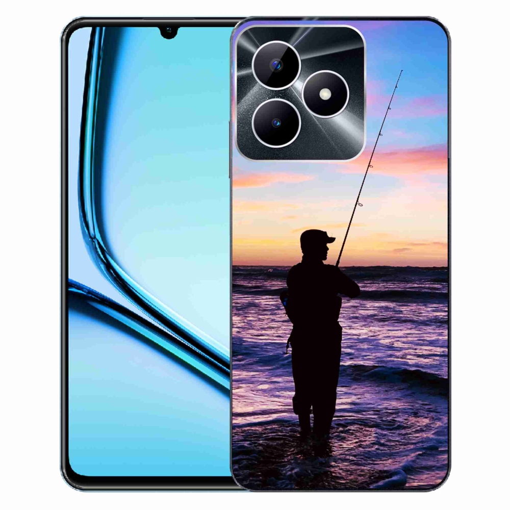 Gelový kryt mmCase na Realme Note 50 - rybaření 1