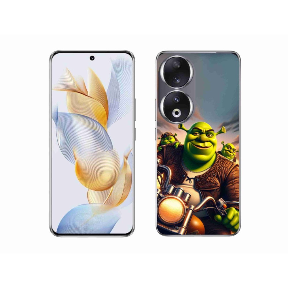 Gelový kryt mmCase na Honor 90 - shrek na motorce