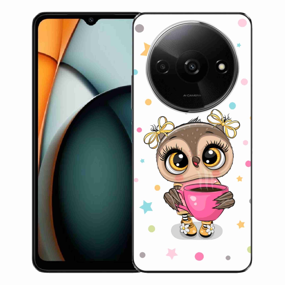 Gelový kryt mmCase na Xiaomi Redmi A3 - kreslená sovička
