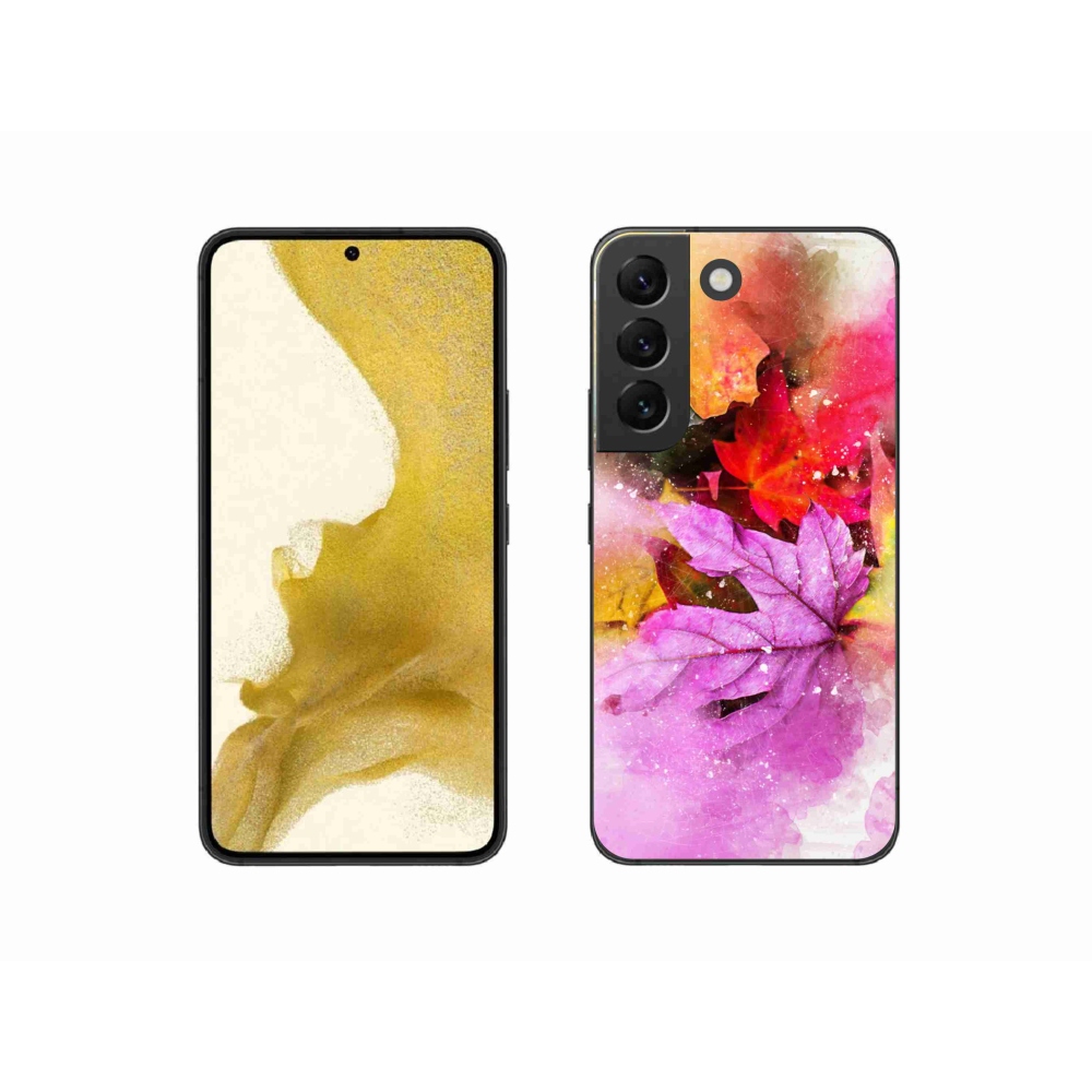 Gelový kryt mmCase na Samsung Galaxy S22 5G - barevné listy