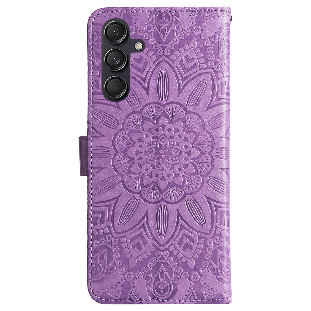 Sunflower knížkové pouzdro na Samsung Galaxy M55 5G - fialové