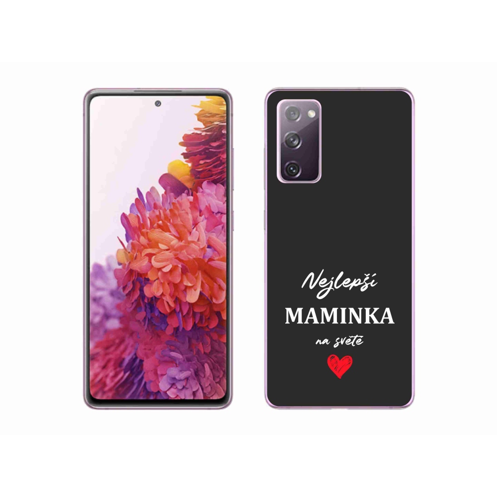 Gelový kryt mmCase na Samsung Galaxy S20 FE - nejlepší maminka 1 černé pozadí