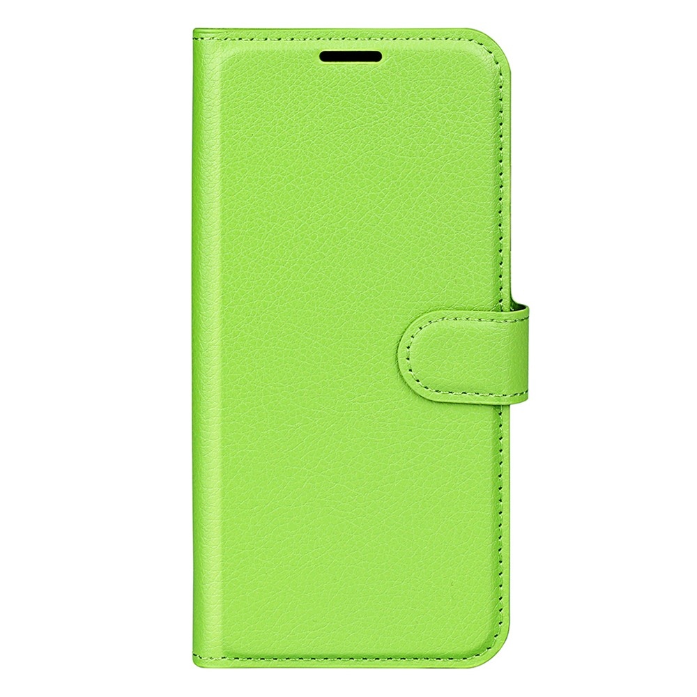 Litchi knížkové pouzdro na Samsung Galaxy S25 Edge - zelené