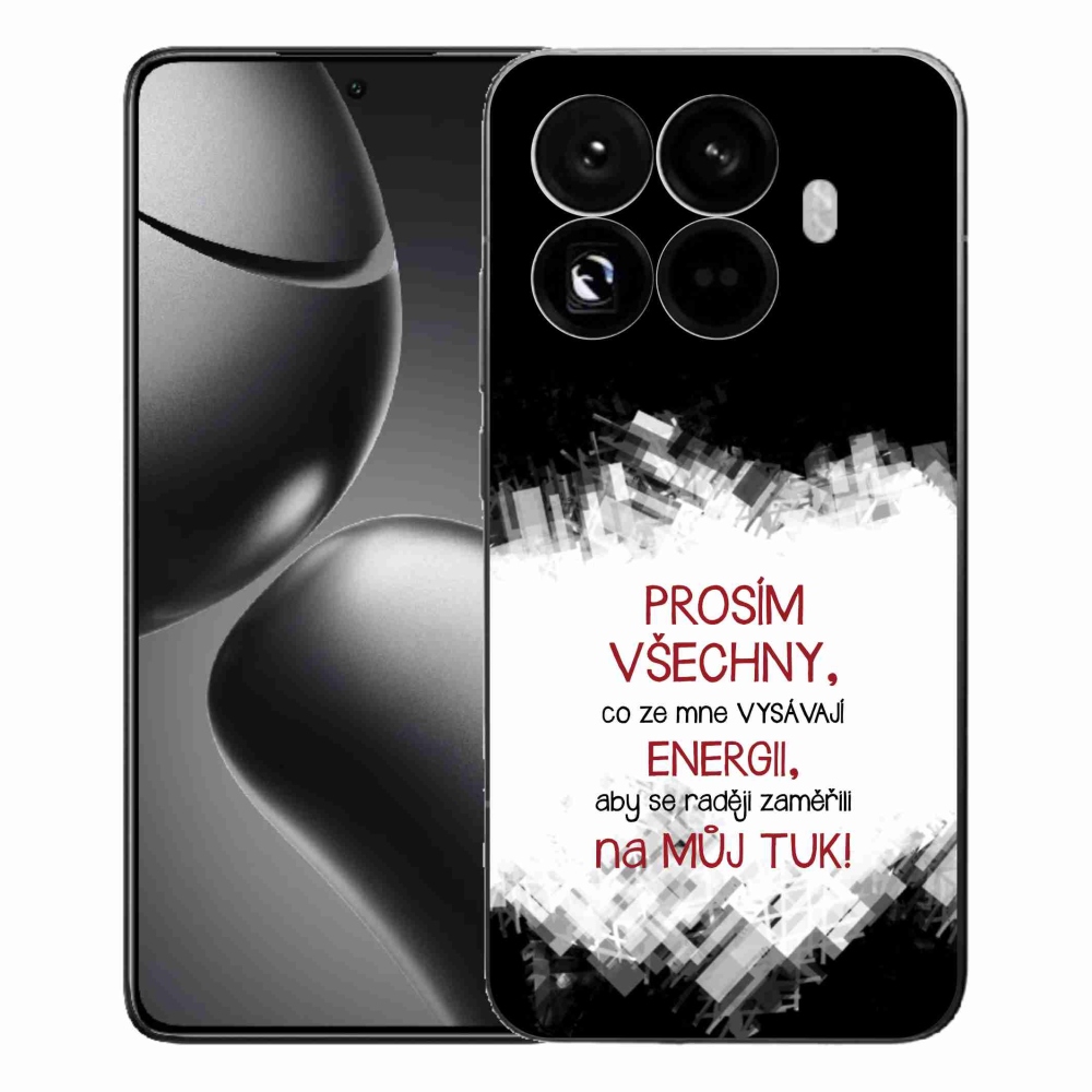 Gelový kryt mmCase na Xiaomi 15T Pro - vtipný text 1 červený