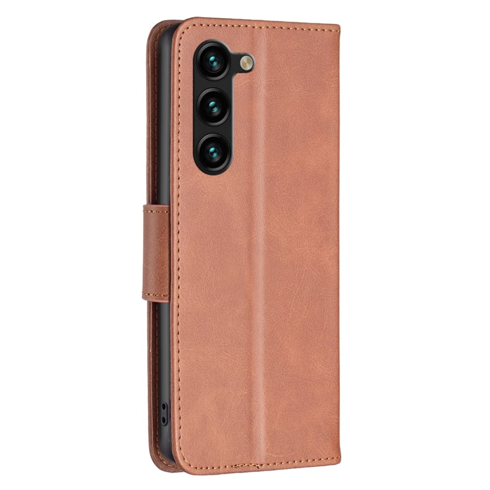 Case knížkové pouzdro na Samsung Galaxy S25+ - hnědé