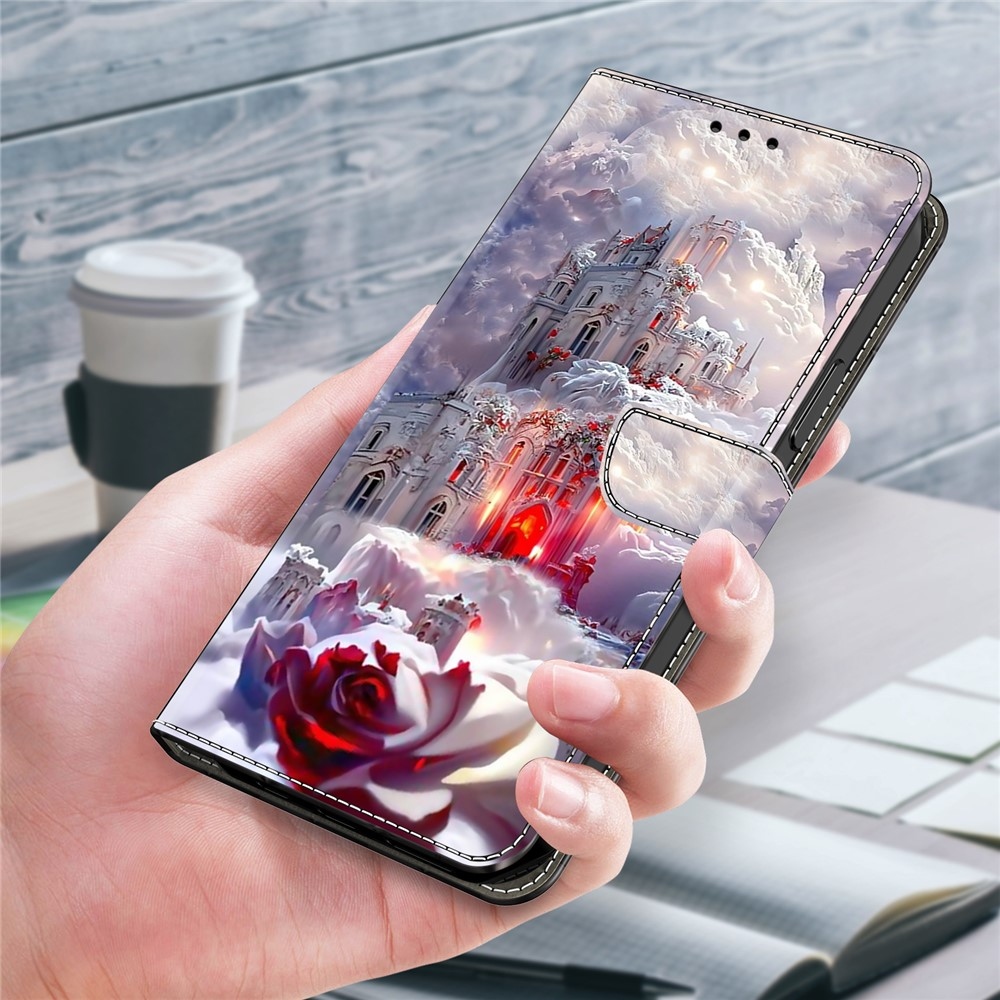 Firmly knížkové pouzdro na Samsung Galaxy A17 5G/A26 5G - růže a zámek