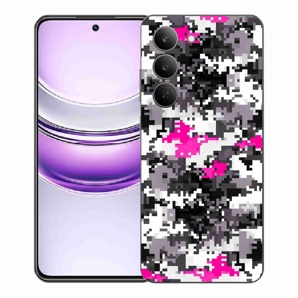 Gelový kryt mmCase na Realme 14x 5G - maskáčový vzor 4