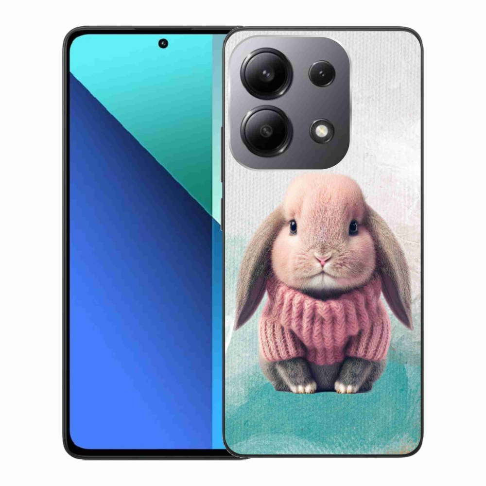 Gelový kryt mmCase na Xiaomi Redmi Note 13 - králíček ve svetru