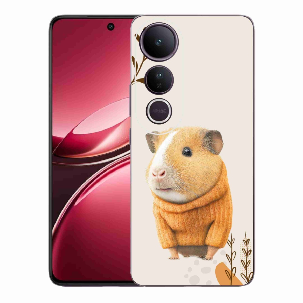 Gelový kryt mmCase na Vivo V50 Lite 4G/5G - morče ve svetru