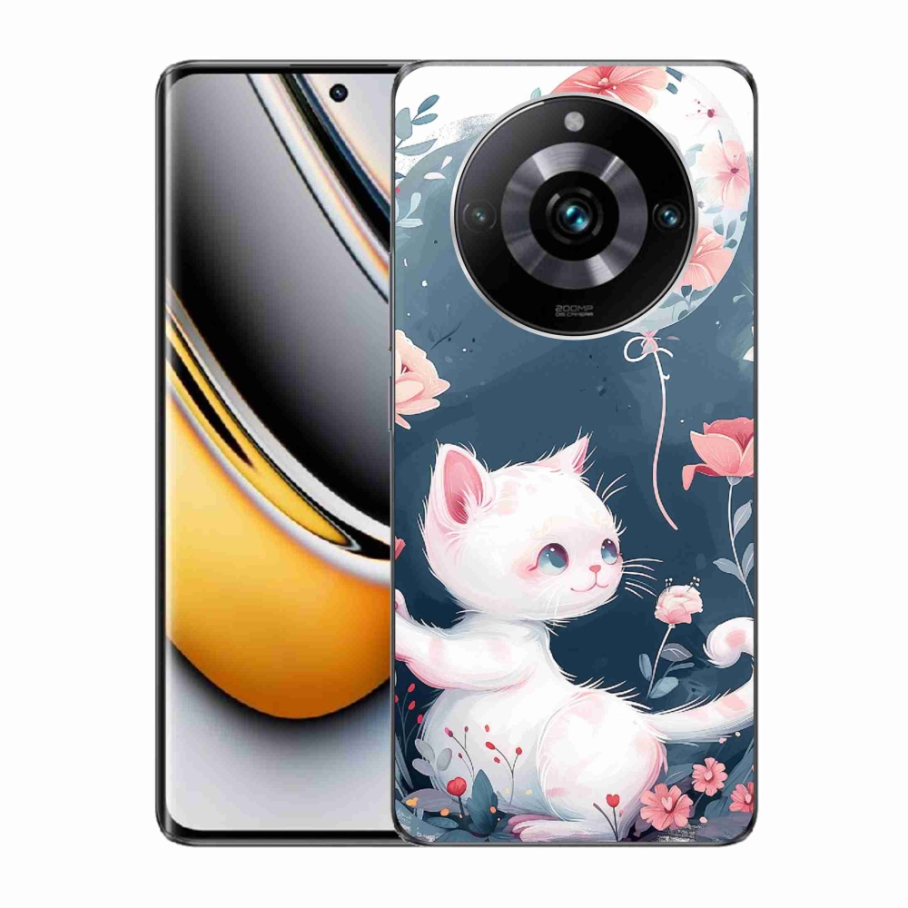 Gelový kryt mmCase na Realme 11 Pro/11 Pro+ - kotě s balónkem