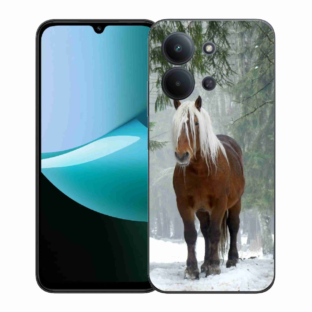 Gelový kryt mmCase na Xiaomi Redmi 15C 4G (171mm)/Poco C85 4G (171mm) - kůň v lese