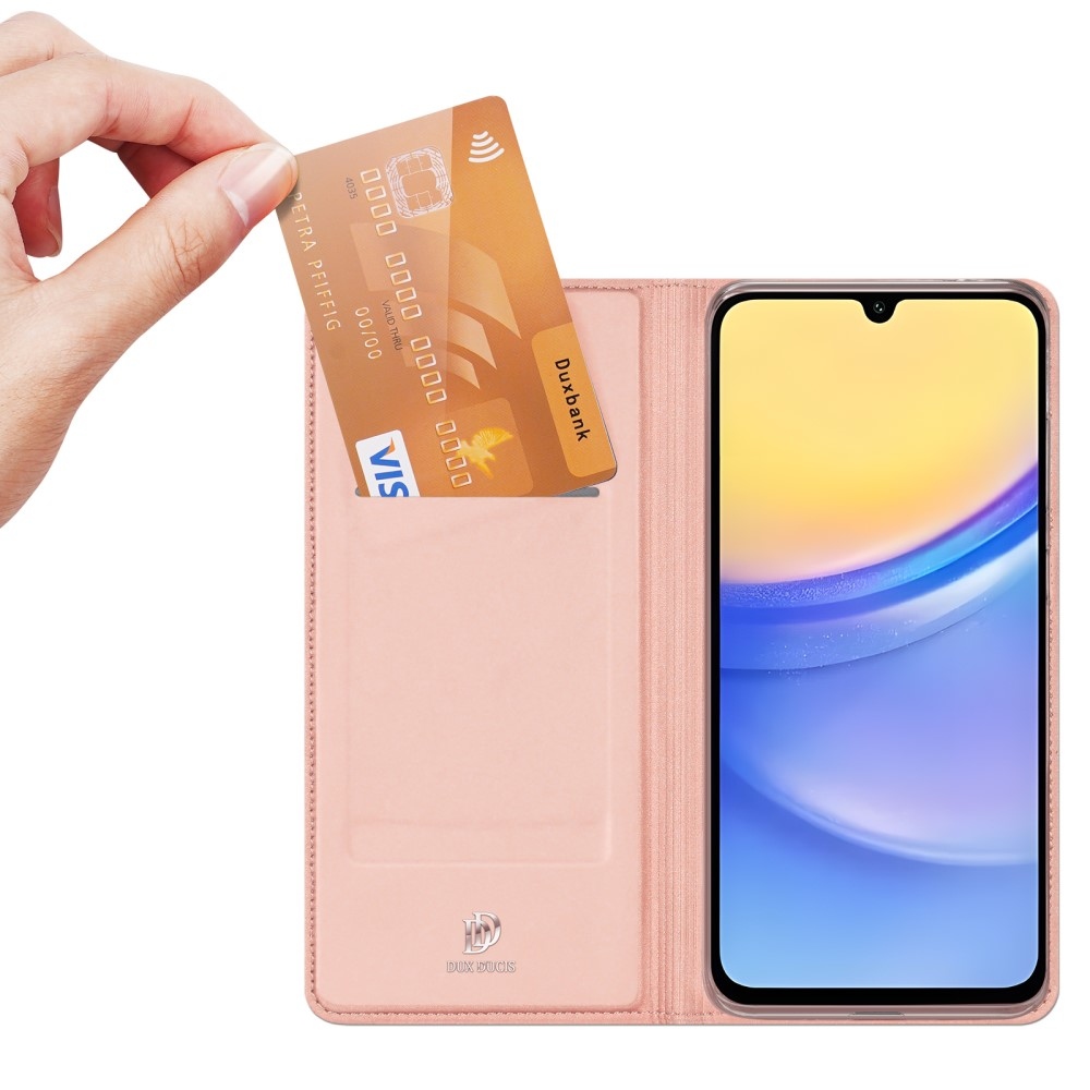 DUX knížkové pouzdro na Samsung Galaxy A16 4G/5G - růžovozlaté