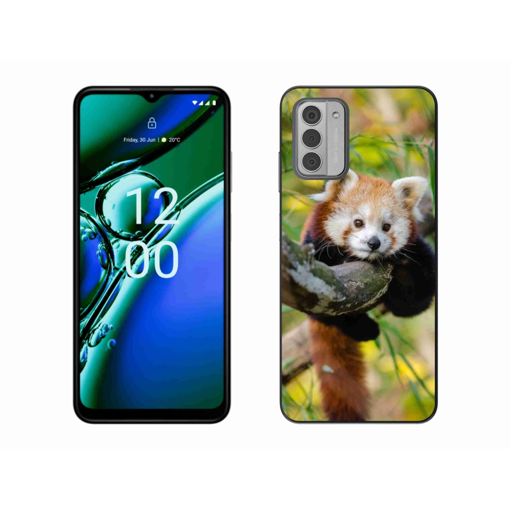 Gelový kryt mmCase na Nokia G42 - panda červená