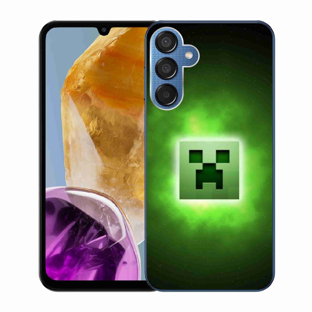 Gelový kryt mmCase na Samsung Galaxy M15 5G - minecraft