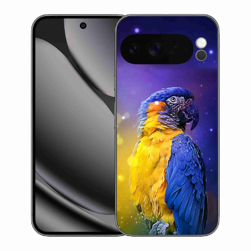 Gelový kryt mmCase na Google Pixel 10 Pro XL - papoušek ara 1