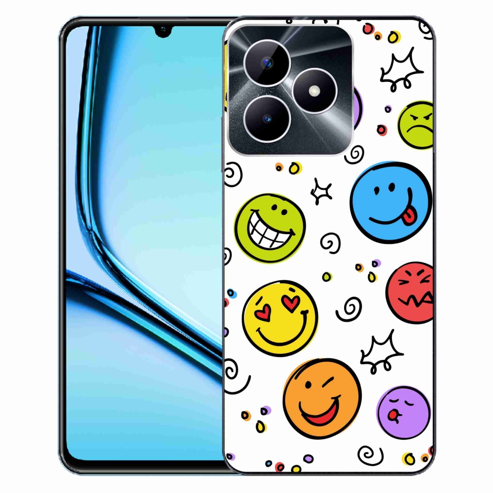 Gelový kryt mmCase na Realme Note 50 - smajlíci