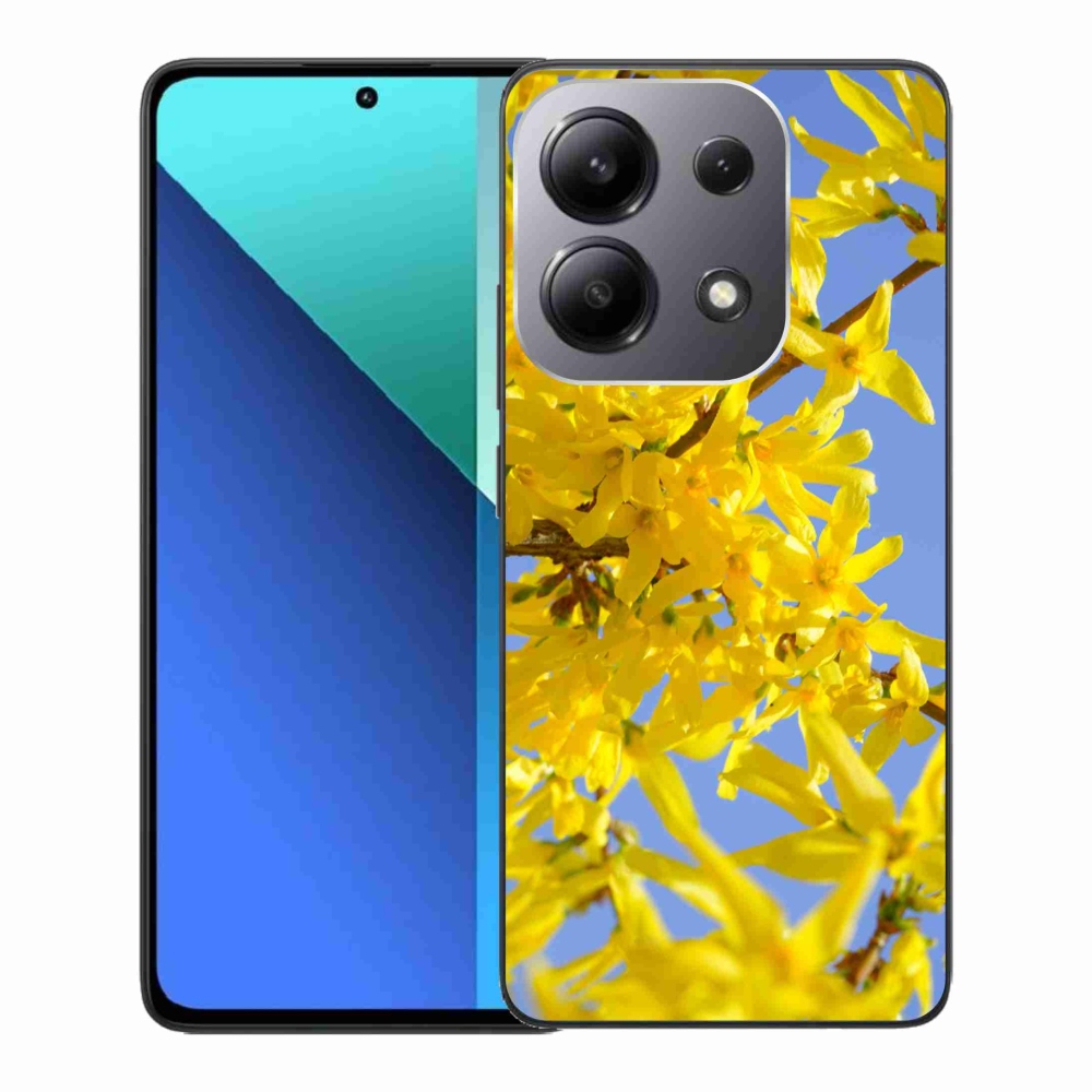 Gelový kryt mmCase na Xiaomi Redmi Note 13 - žluté květy