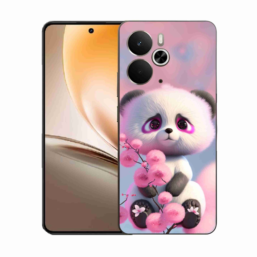 Gelový kryt mmCase na Realme 14 5G - roztomilá panda 1