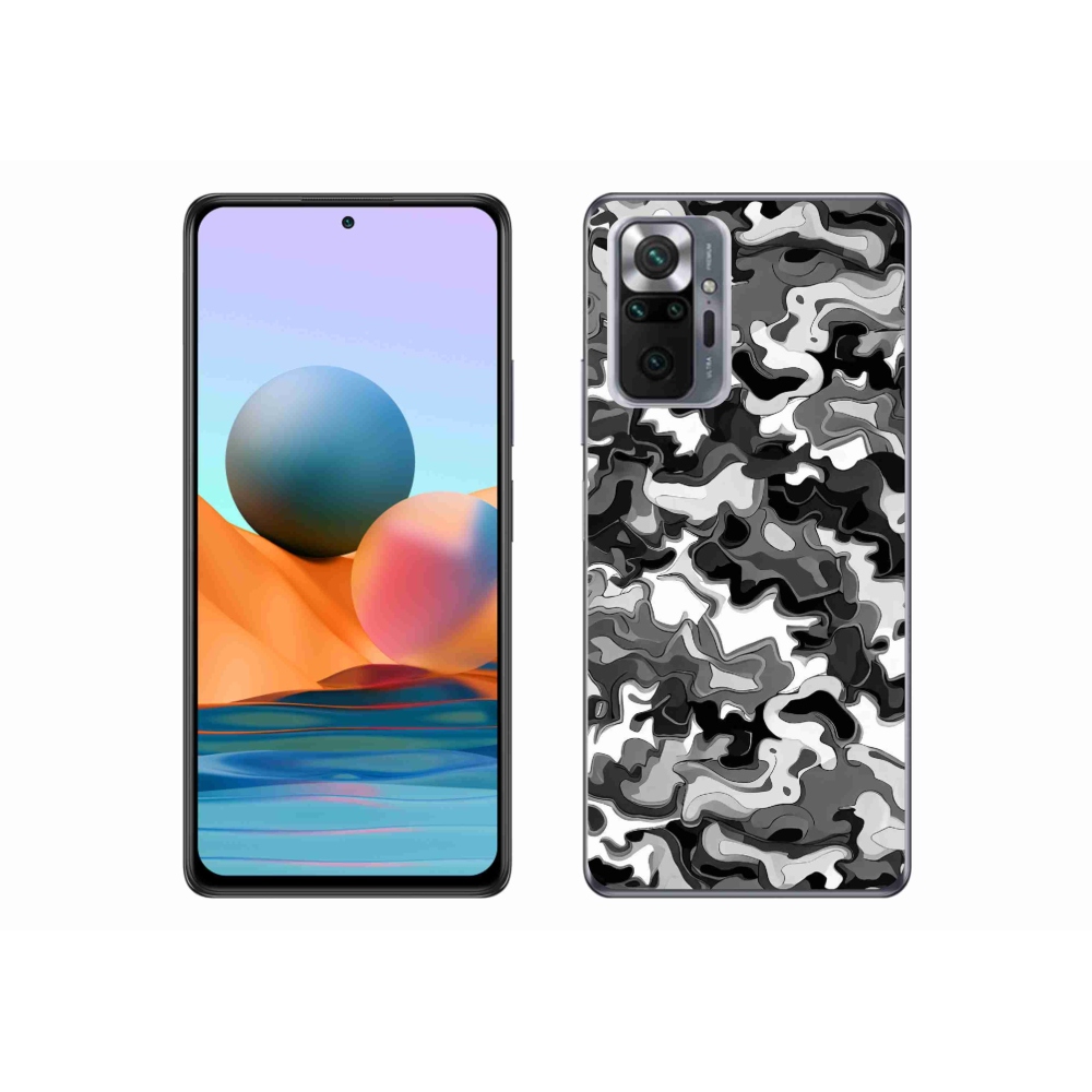 Gelový kryt mmCase na Xiaomi Redmi Note 10 Pro - maskáčový vzor 3