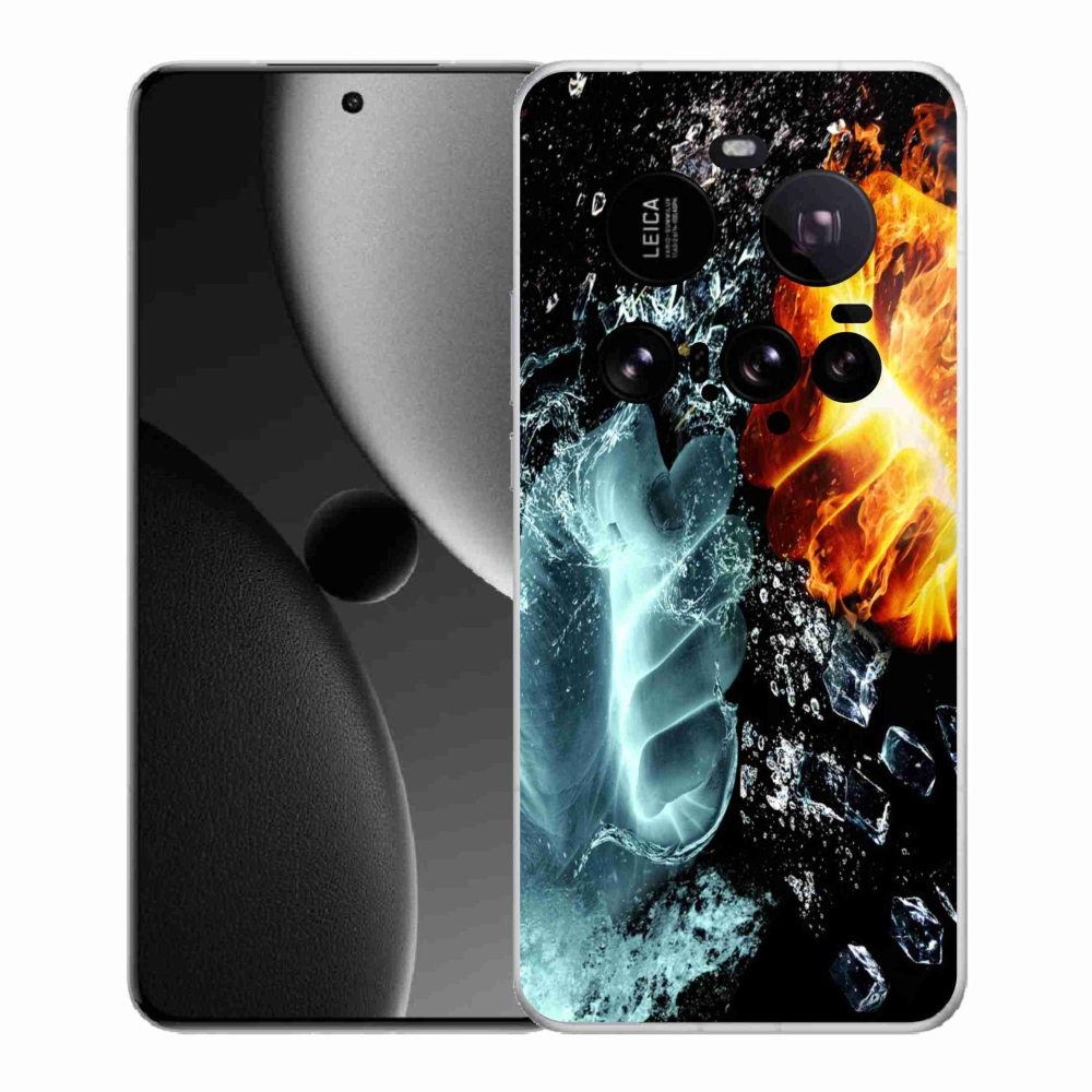 Gelový kryt mmCase na Xiaomi 15 Ultra - voda a oheň