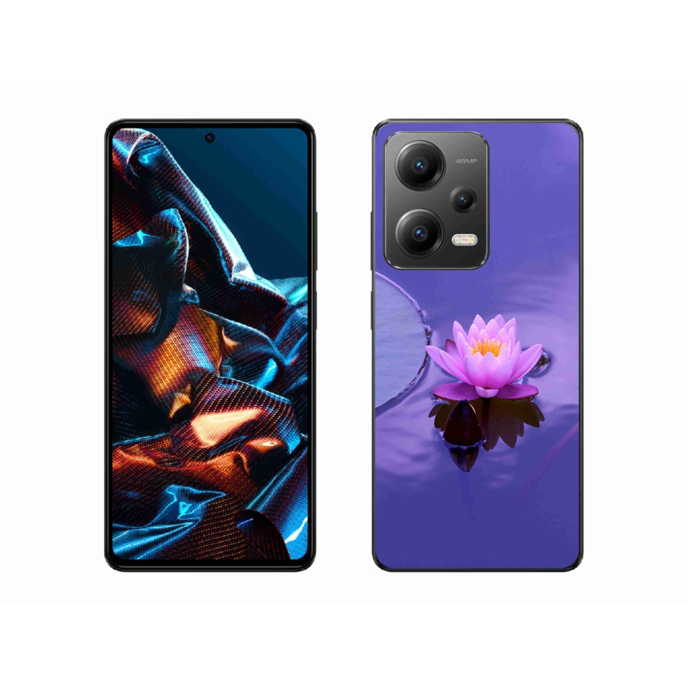 Gelový obal mmCase na mobil Xiaomi Redmi Note 12 Pro 5G - květ na hladině