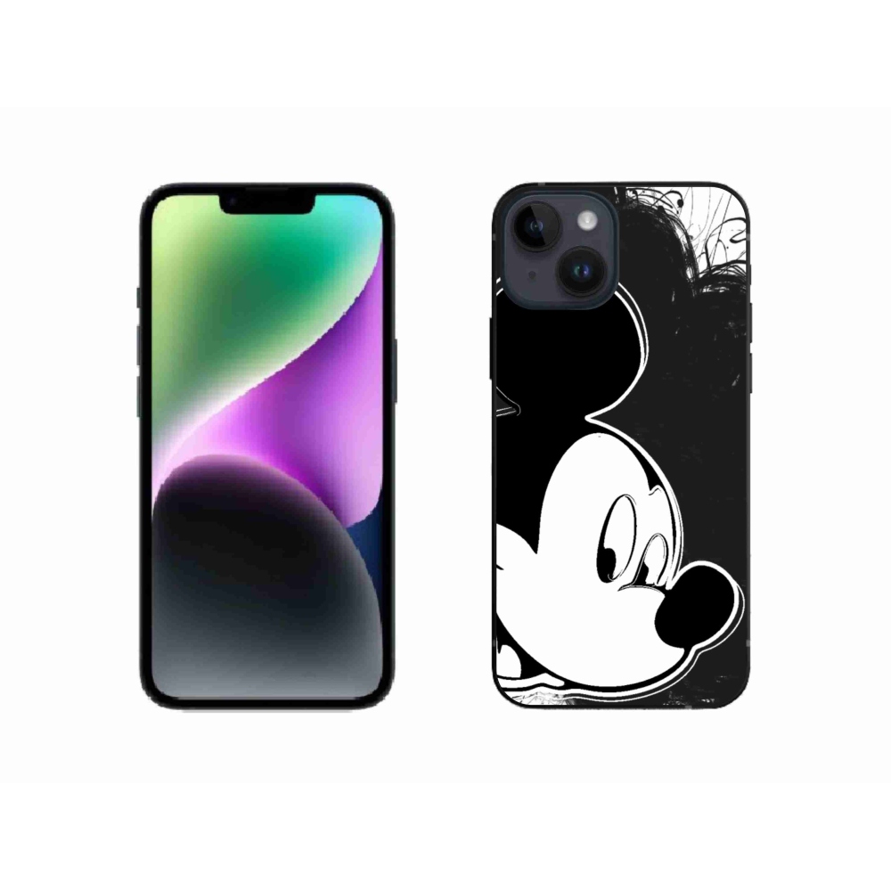 Gelový kryt mmCase na iPhone 14 - mickey mouse 1