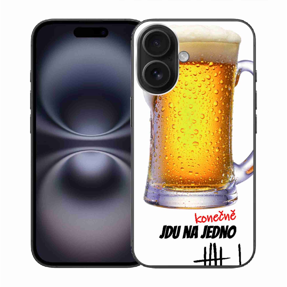 Gelový kryt mmCase na iPhone 16 - jdu na jedno