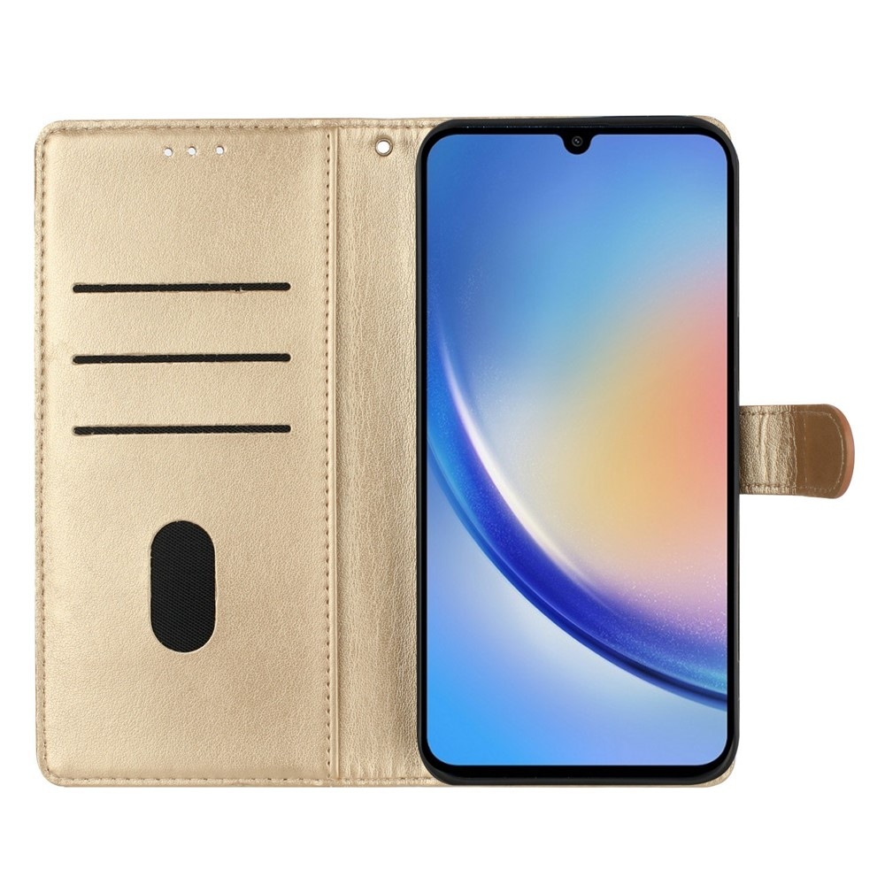 Floralis knížkové pouzdro na Xiaomi 15T Pro - zlaté