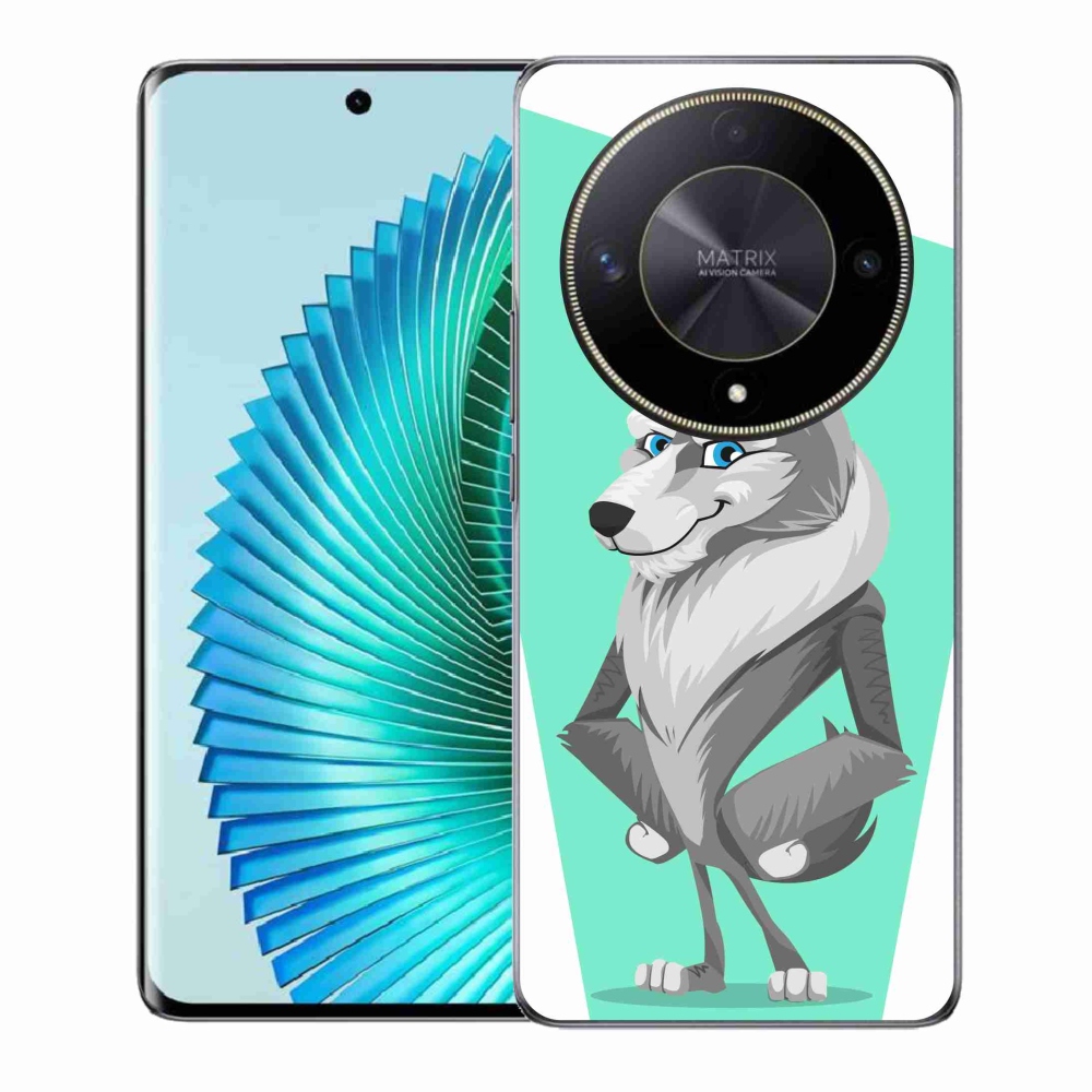 Gelový kryt mmCase na Honor Magic 6 Lite 5G - kreslený vlk