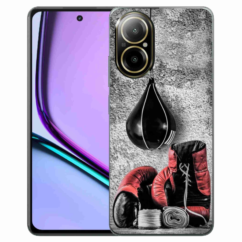 Gelový kryt mmCase na Realme C67 - boxovací pytel a rukavice