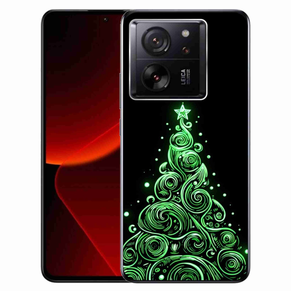 Gelový kryt mmCase na Xiaomi 13T/13T Pro - neonový vánoční stromek 3