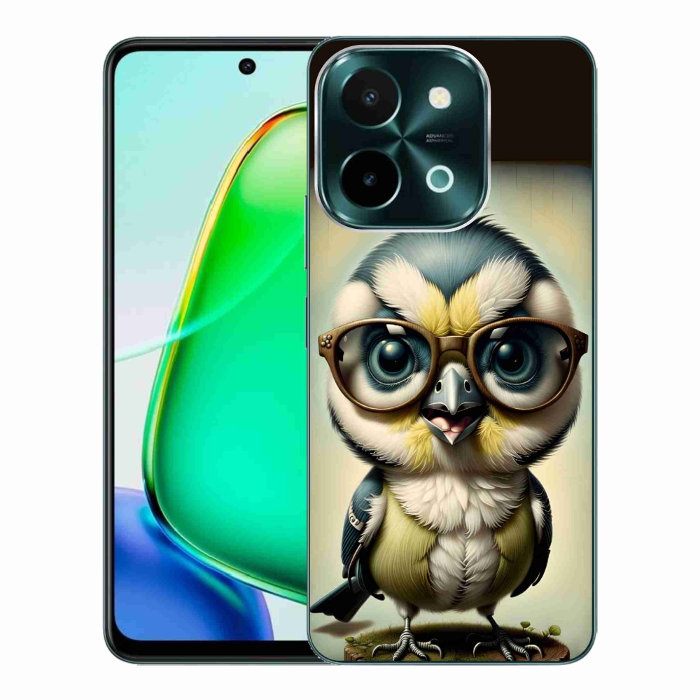 Gelový kryt mmCase na Vivo Y28 - mládě s brýlemi