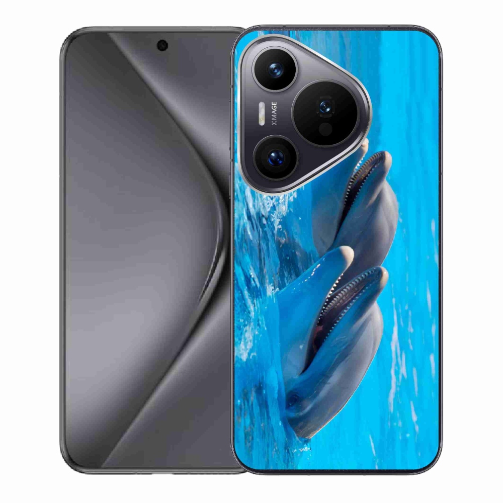 Gelový kryt mmCase na Huawei Pura 70 - delfíni