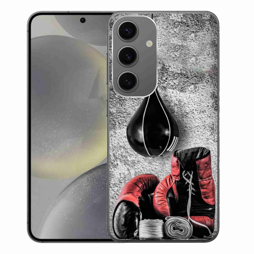Gelový kryt mmCase na Samsung Galaxy S24+ - boxovací pytel a rukavice
