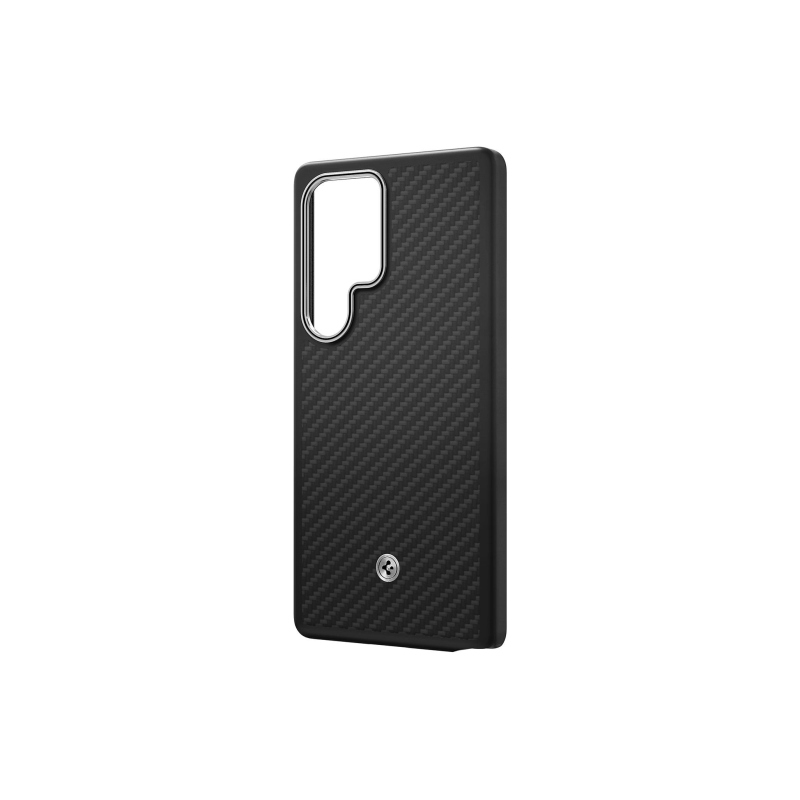 GP-FPS938PGA Samsung by Spigen Enzo Aramid Magnetický Kryt pro Galaxy S25 Ultra Black Silver