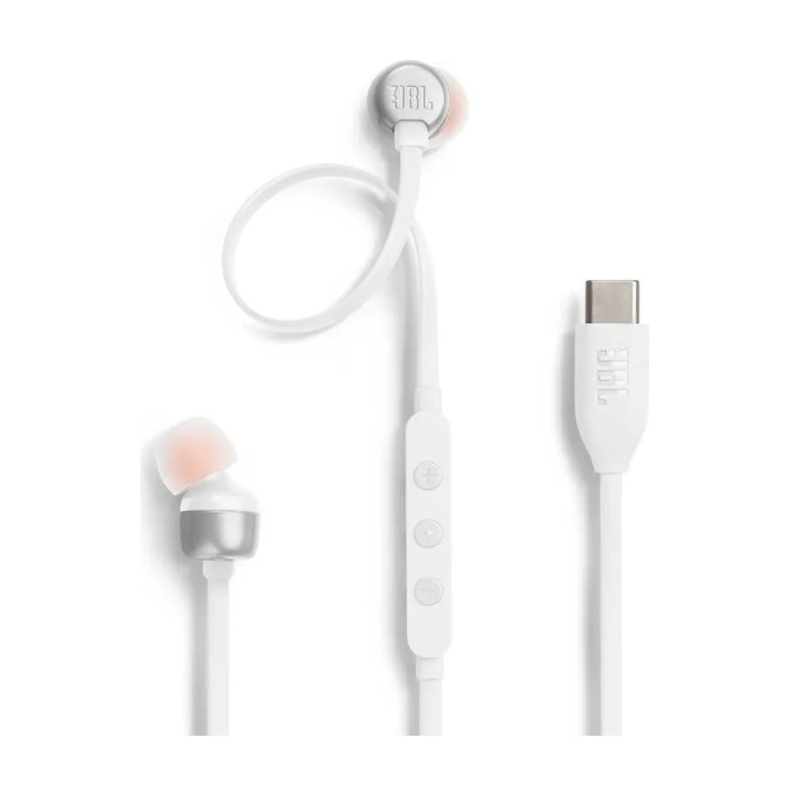JBL Tune 310C In-Ear USB-C Headphones White
