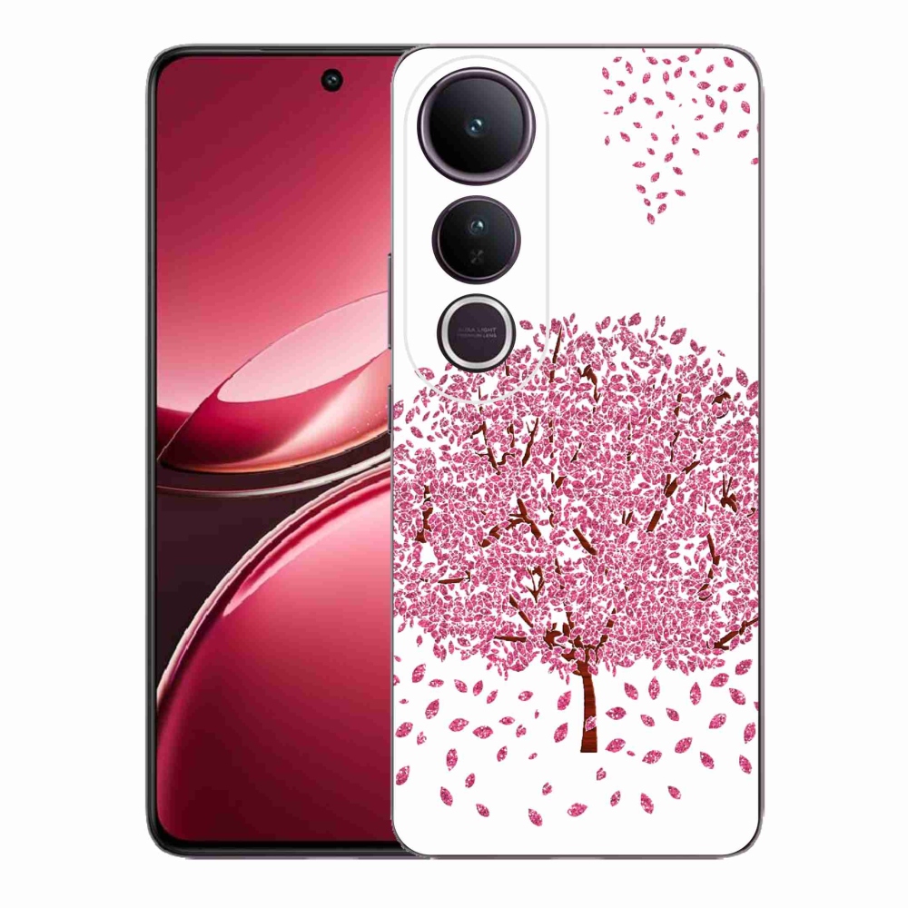 Gelový kryt mmCase na Vivo V50 Lite 4G/5G - kreslený strom s listy