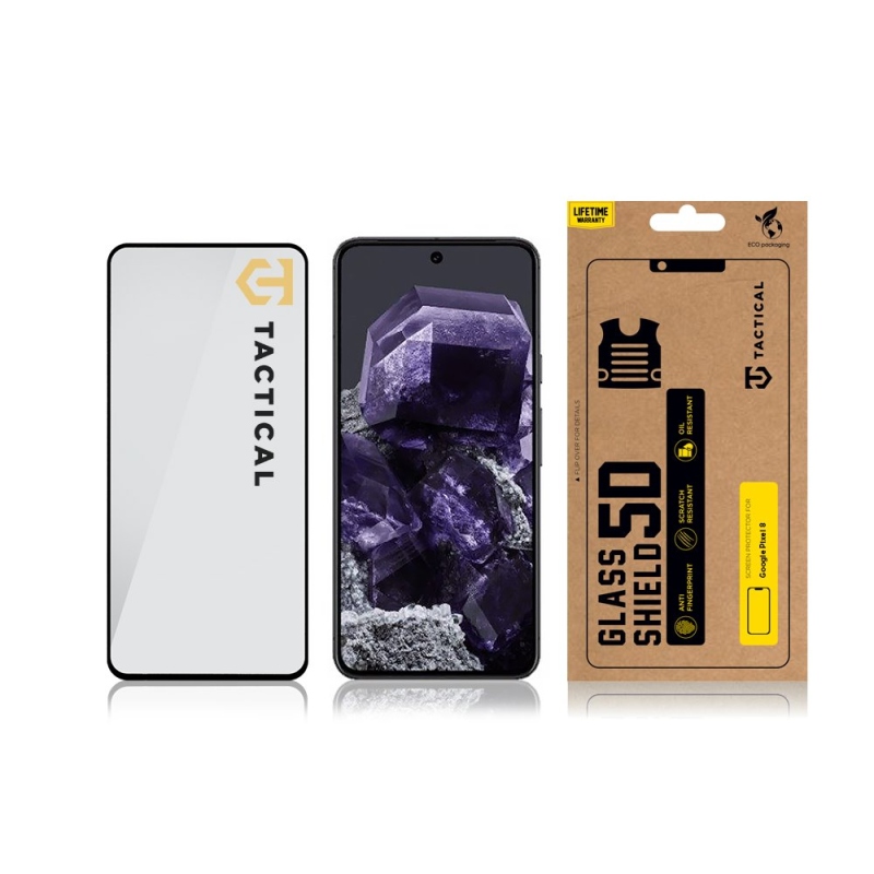 Tactical Glass Shield 5D sklo pro Google Pixel 8 Black