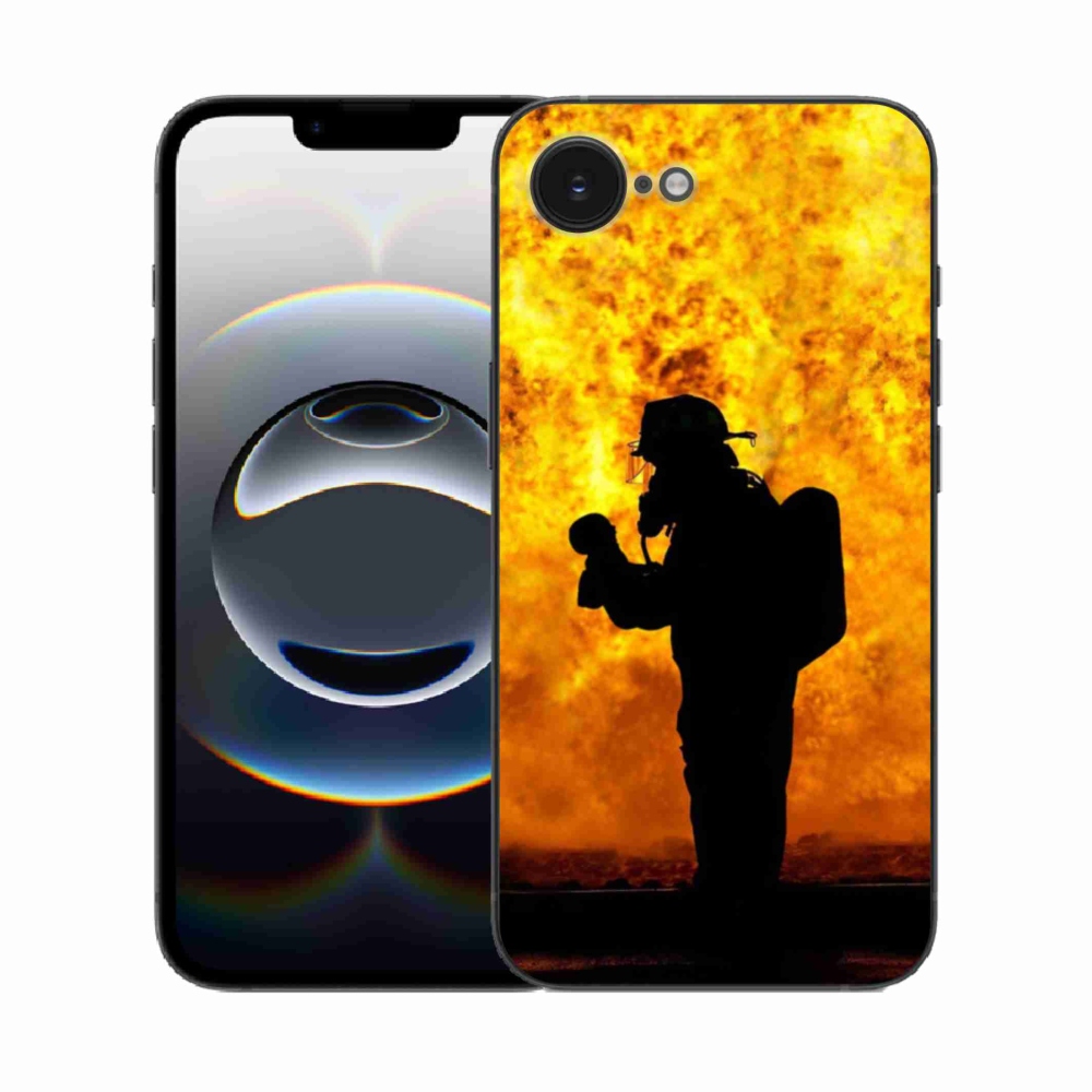 Gelový kryt mmCase na iPhone 16e - hasič
