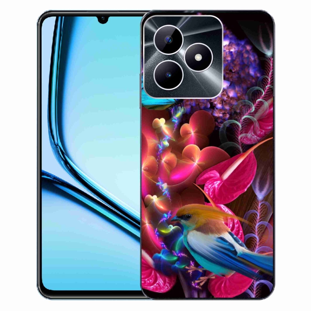Gelový kryt mmCase na Realme Note 50 - barevné květiny