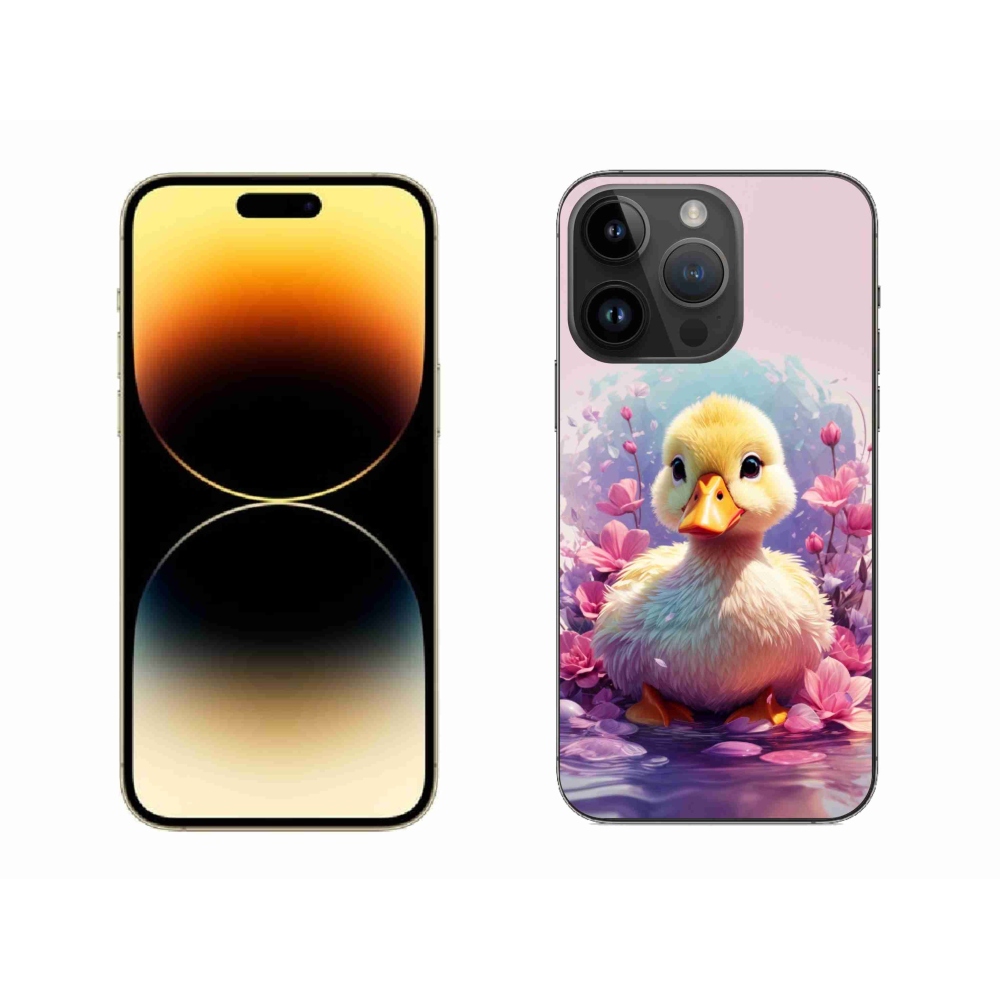Gelový kryt mmCase na iPhone 14 Pro Max - kachnička