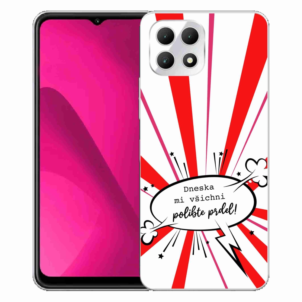 Gelový kryt mmCase na T-Mobile T Phone 2 - vtipný text 15 bílé pozadí