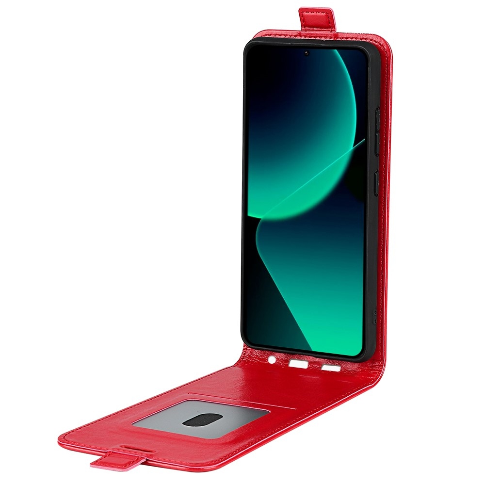 Vertical flipové pouzdro na Xiaomi 13T/13T Pro - červené