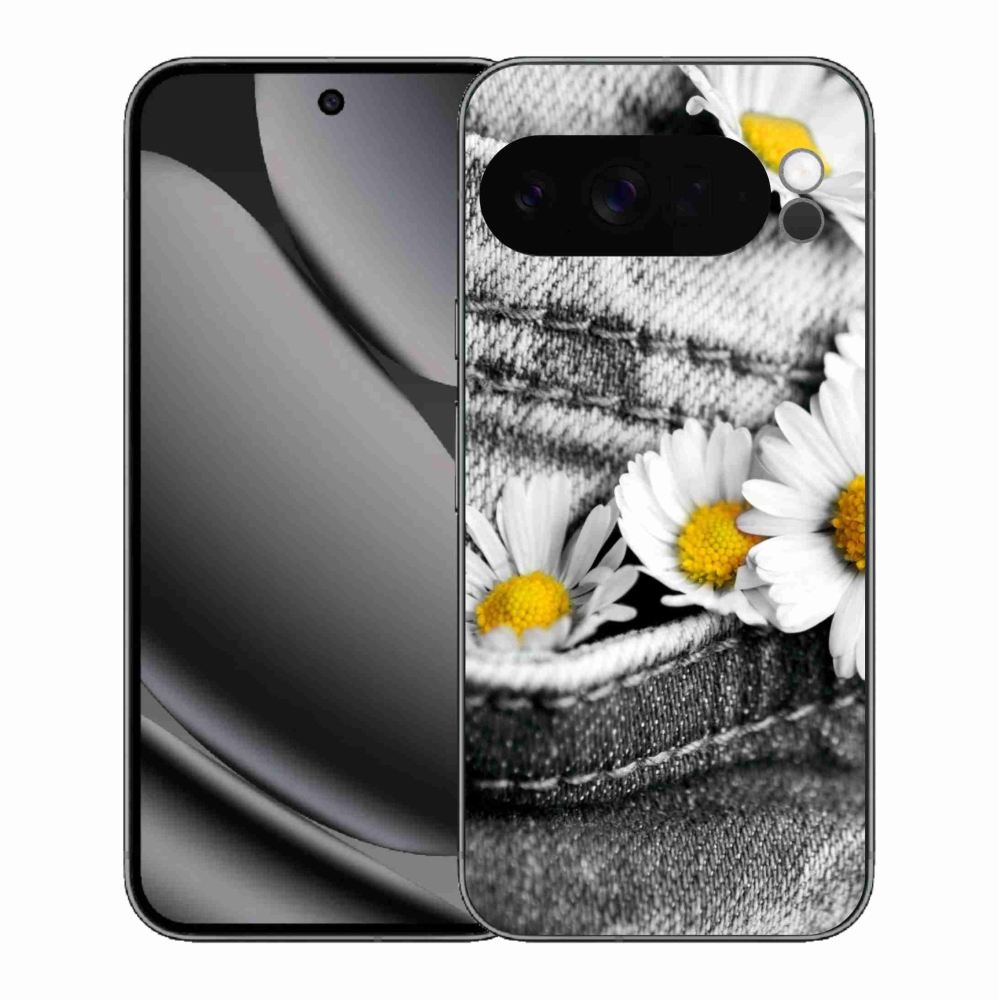 Gelový kryt mmCase na Google Pixel 10 Pro XL - kopretiny